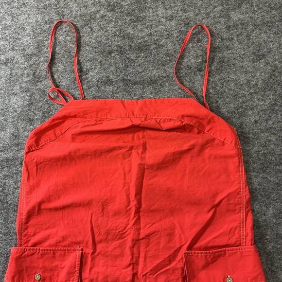 Free People Vibrant Red Mini Dress With Adjustable Straps Size M - Picture 2 of 4